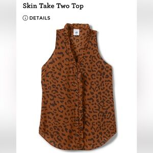 CAbi Animal Print Sleeveless Blouse